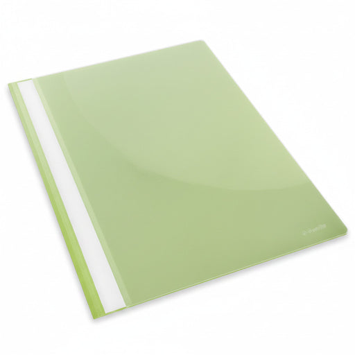 Dosar plastic cu șină verde ESSELTE format A4
