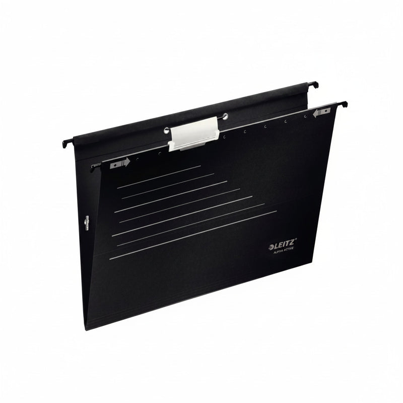 Dosar Suspendabil cu Burduf Negru 5/Set Alpha Active marca Leitz