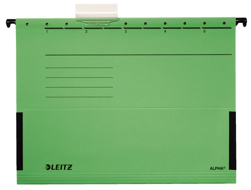 Dosar Suspendabil cu Burduf Verde Alpha marca Leitz