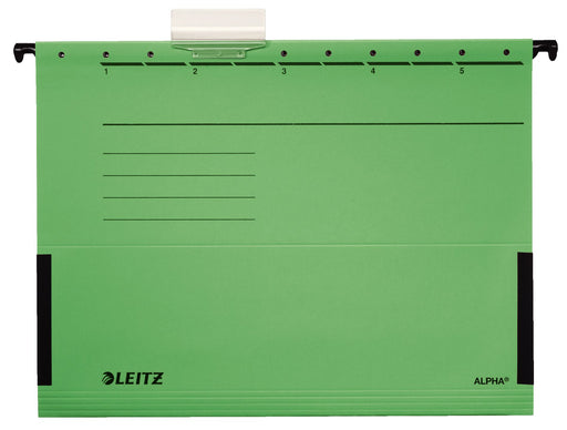 Dosar Suspendabil cu Burduf Verde Alpha marca Leitz