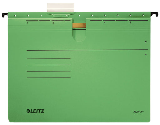 Dosar Suspendabil cu Șină Verde Alpha marca Leitz