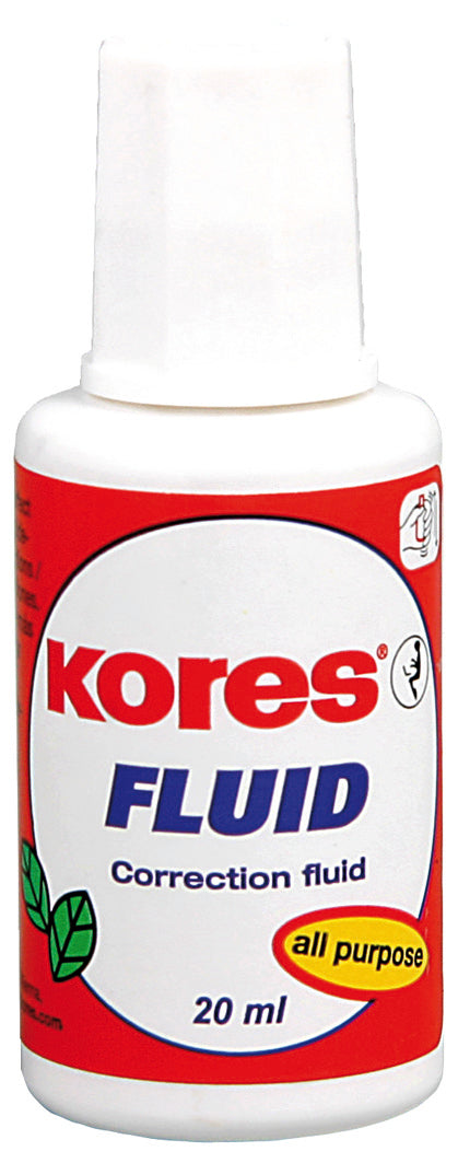 Fluid Corector pe Bază de Solvent cu Pensulă 20 ml Kores