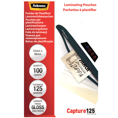 Folie Laminare 54 x 86 mm 125 microni 100 buc Fellowes