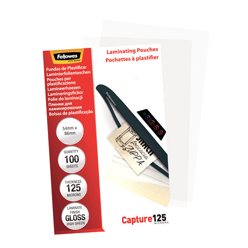 Folie Laminare 54 x 86 mm 125 microni 100 buc Fellowes