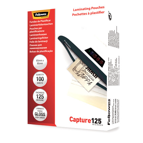 Folie Laminare 65 x 95 mm 125 microni 100 buc Fellowes