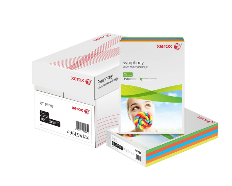 Hârtie Copiator A4 Asortata Intens 80g 5*50/Top - Xerox