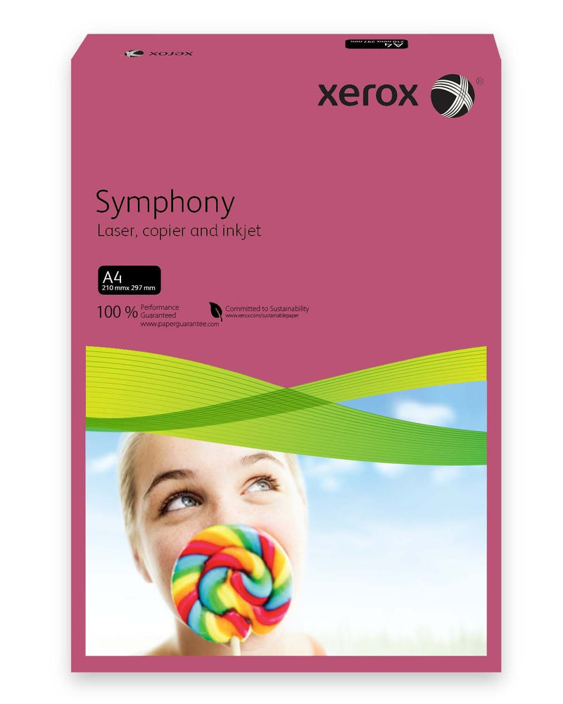 Hârtie copiator color Fuchsia Mid, Xerox, format A4, 80g, top 500 coli
