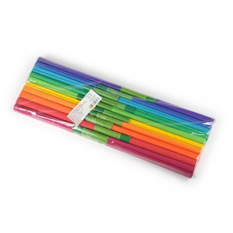 Hârtie Creponăată Set 10 Culori Curcubeu 200 x 50 cm Koh-i-Noor