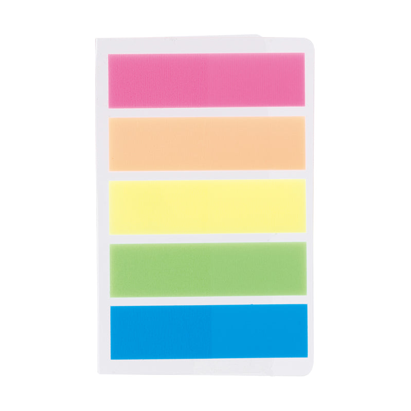Index Adeziv Plastic 12x44 mm, 5 Culori, 20 File - Deli