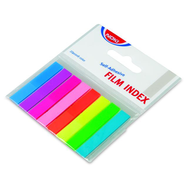 Index Adeziv Plastic 8x45 mm, Set 8 Culori - Noki