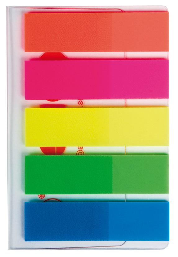 Index Plastic 12x45 mm, 5 Culori, 25 File - Kores