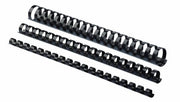 Inele Plastic Negre 8 mm 21-40 coli 100 buc Fellowes