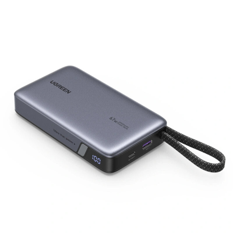 Baterie externa Ugreen PB550 20000mAh 67W display gri