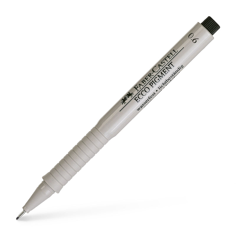 Liner Ecco Pigment 0,6 mm Negru Faber-Castell