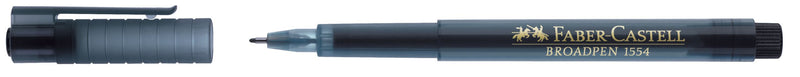 Liner Broadpen 1554 0,8 mm Negru Faber-Castell