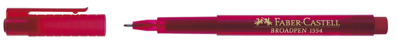 Liner Broadpen 1554 0,8 mm Roșu Faber-Castell