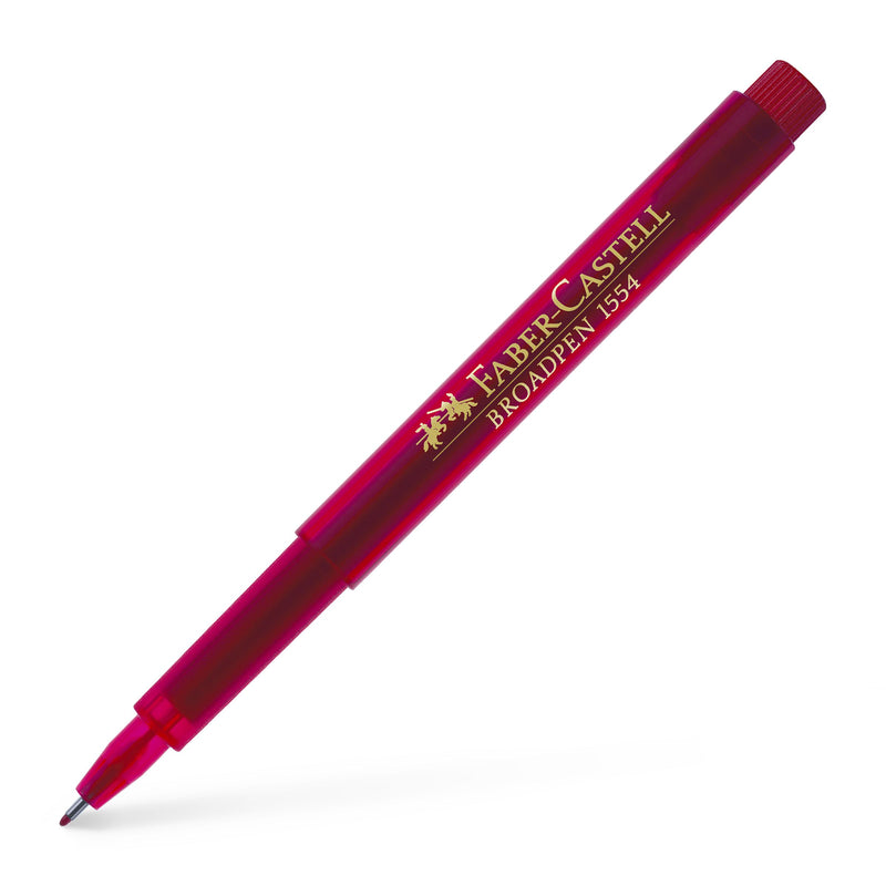 Liner Broadpen 1554 0,8 mm Roșu Faber-Castell