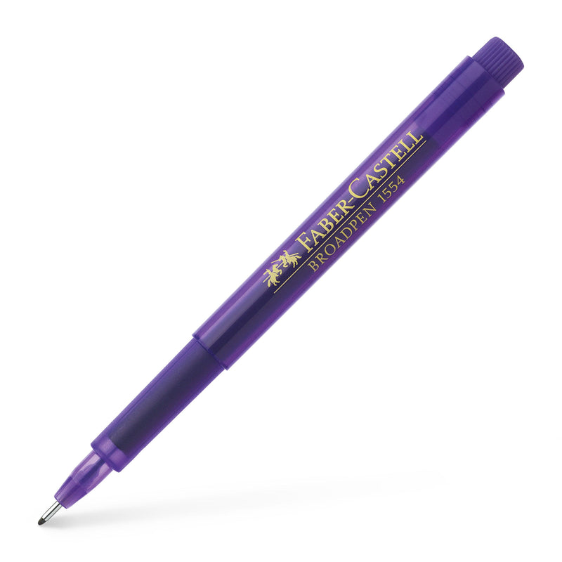 Liner Broadpen 1554 0,8 mm Faber-Castell Violet