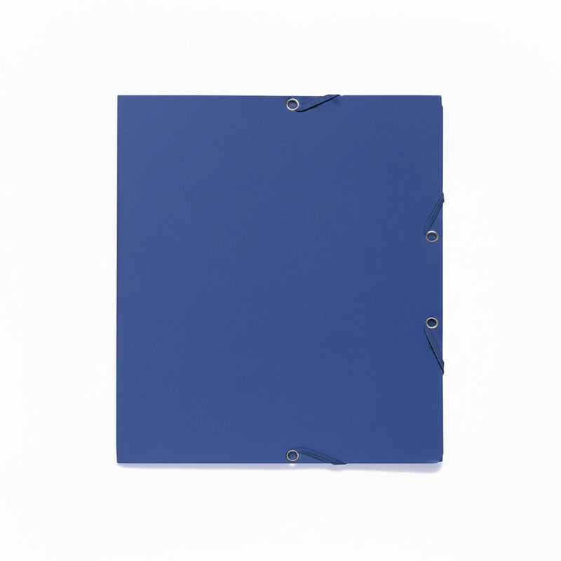 Mapă carton Exacompta cu elastic 400g, A4, culoare albastră