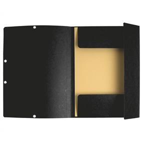 Mapă Carton cu Elastic 400g Neagră - Exacompta