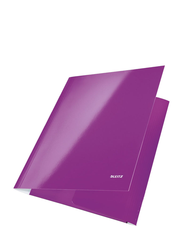 Mapă Carton cu Elastic Mov Metalizat WOW - Leitz