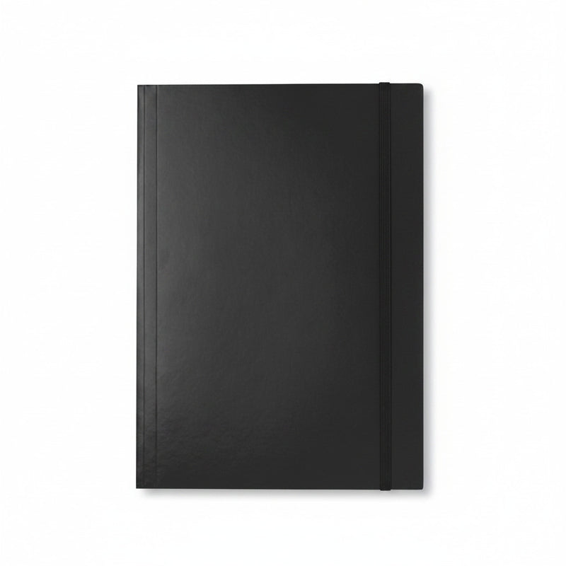 Mapă carton Esselte Economy cu elastic, A4, culoare negru