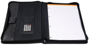 Mapă Conferință cu Calculator și Bloc Notes 265 x 340 mm Neagră Exacompta