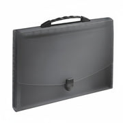 Mapă Plastic 12 Compartimente cu Mâner Neagră VIVIDA Esselte