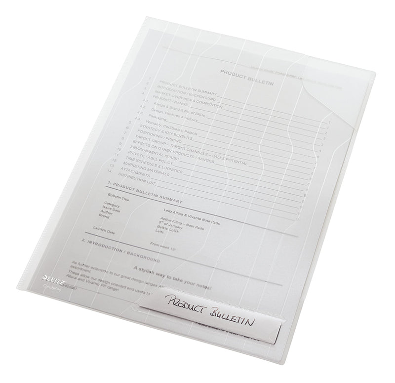 Mapă Plastic 40 Coli Transparentă Combifile 5/Set - Leitz