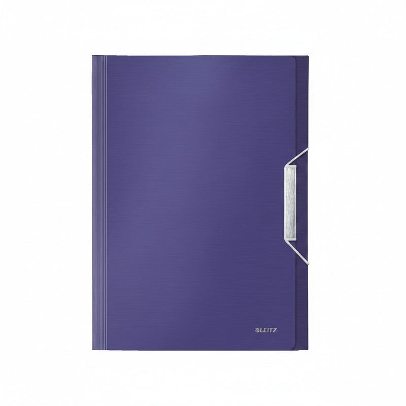 Mapă Plastic Proiect Albastru-Violet 6 Compartimente Style Leitz
