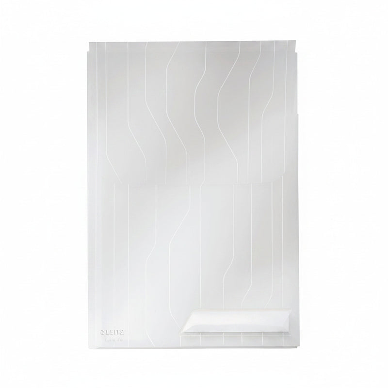 Mapă plastic cu burduf 2cm transparentă 3/set CombiFile marca Leitz, mapă din plastic pentru documente