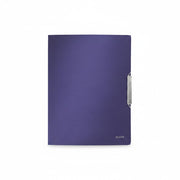 Mapă plastic cu elastic albastru-violet satin Style marca Leitz, mapă din plastic pentru documente