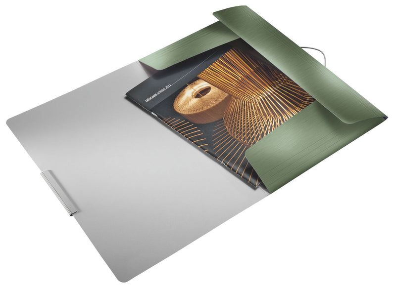Mapă plastic cu elastic fistic satin Style - Leitz