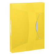 Mapă plastic cu elastic galbenă Jumbo Vivida marca Esselte, mapă din plastic pentru documente