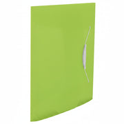 Mapă plastic cu elastic verde Vivida marca Esselte, mapă din plastic pentru documente