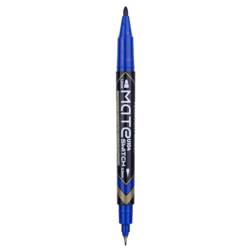 Marker Permanent CD cu 2 Capete 0,5/1 mm Albastru Deli