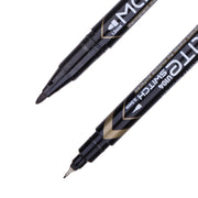 Marker permanent CD cu 2 capete 0,5/1 mm negru Deli