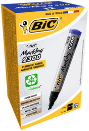 Marker Permanent 2300 Vârf Teșit Albastru BIC