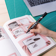 Marker Permanent cu Vârf Rotund 1,5 mm Negru Deli