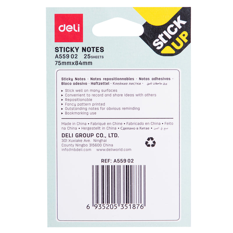 Notes Adeziv Liniat Model Pisici/Căței 75x84mm 75g 25 File - Deli