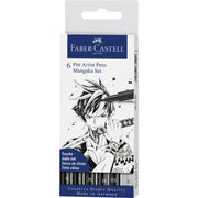 Set 6 Markere Pitt Artist Pen Manga Faber-Castell