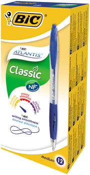 Pix cu Mecanism Grip Atlantis Clic 1,0 mm Albastru BIC