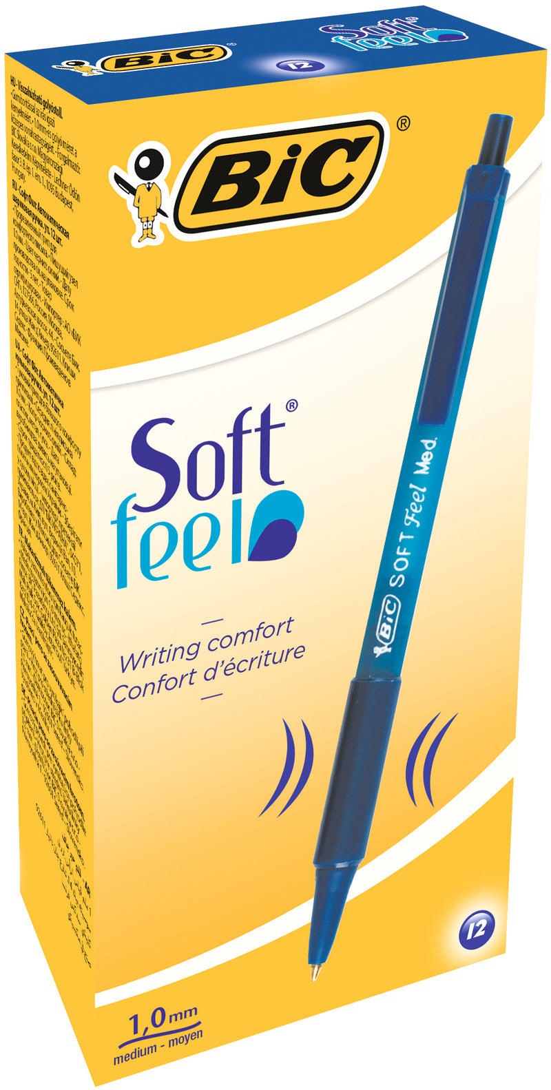Pix cu Mecanism Soft Feel 1,0 mm Albastru BIC