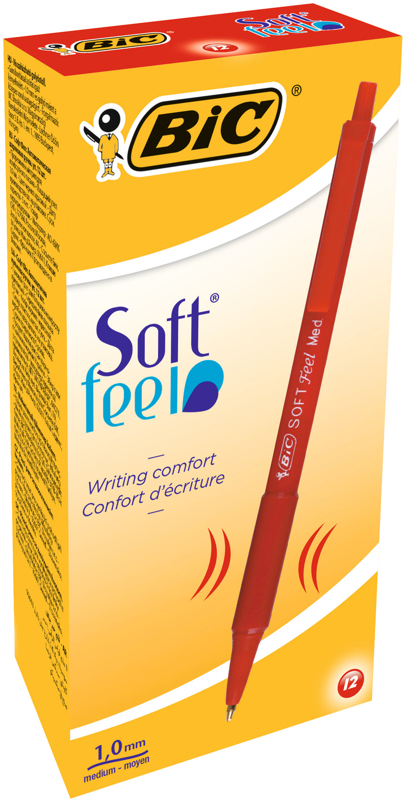 Pix cu Mecanism Soft Feel 1,0 mm Roșu BIC