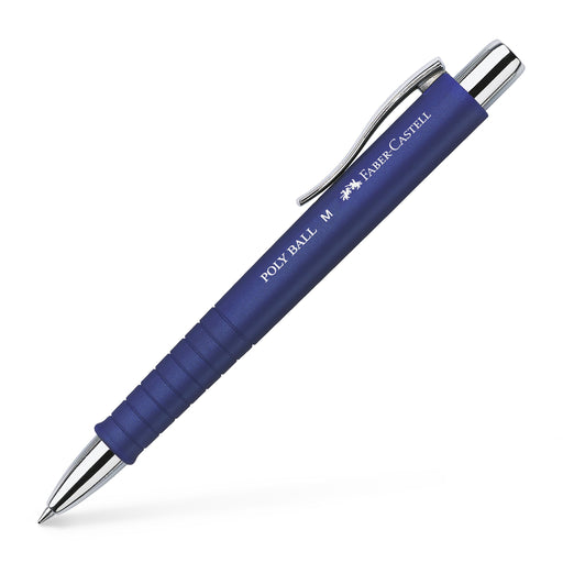 Pix cu Mecanism și Grip Poly Ball M Albastru Faber-Castell