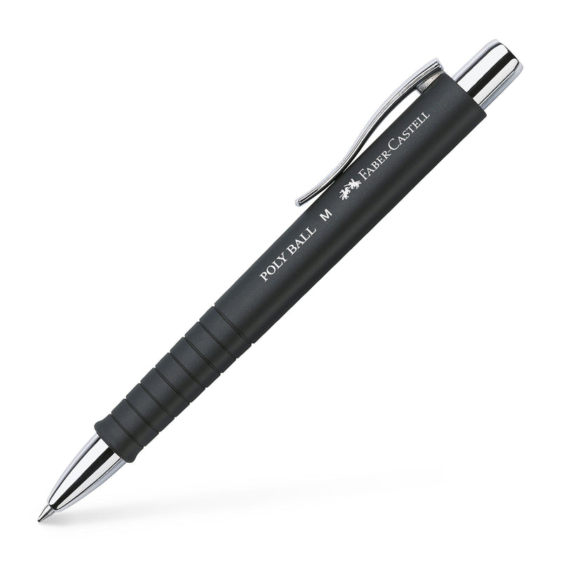 Pix cu Mecanism și Grip Poly Ball M Negru Faber-Castell