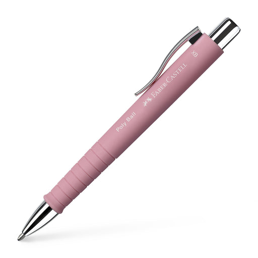 Pix cu Mecanism și Grip Poly Ball XB Rose Faber-Castell
