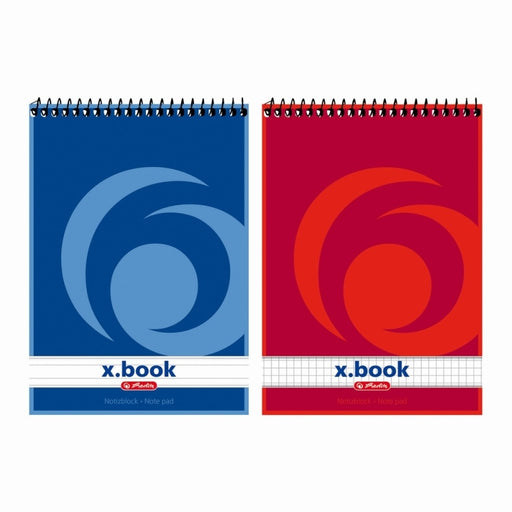 Bloc Notes Spiră X.Book A5 Dictando 60g 50 File Herlitz, copertă seria x.book, legare cu spiră și hârtie de 60 g/mp