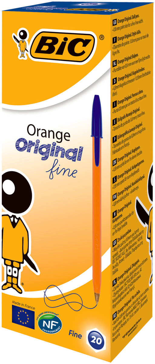Pix de Unică Folosință Orange 0,7 mm 20 buc Albastru BIC