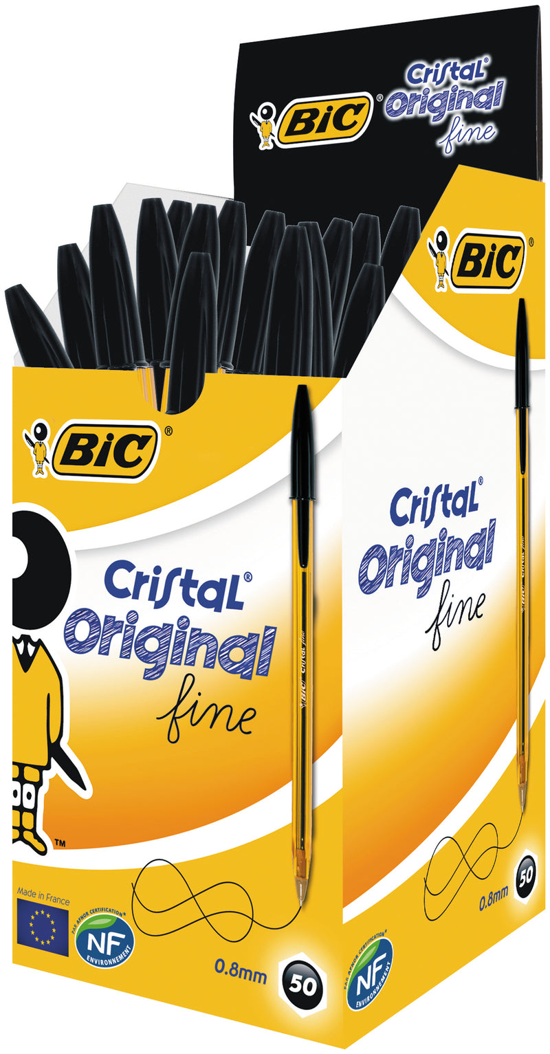 Pix de Unică Folosință Cristal Fine 0,8 mm Negru BIC